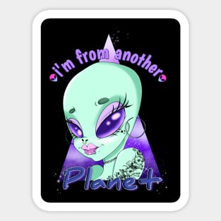 I'm from another planet Sticker